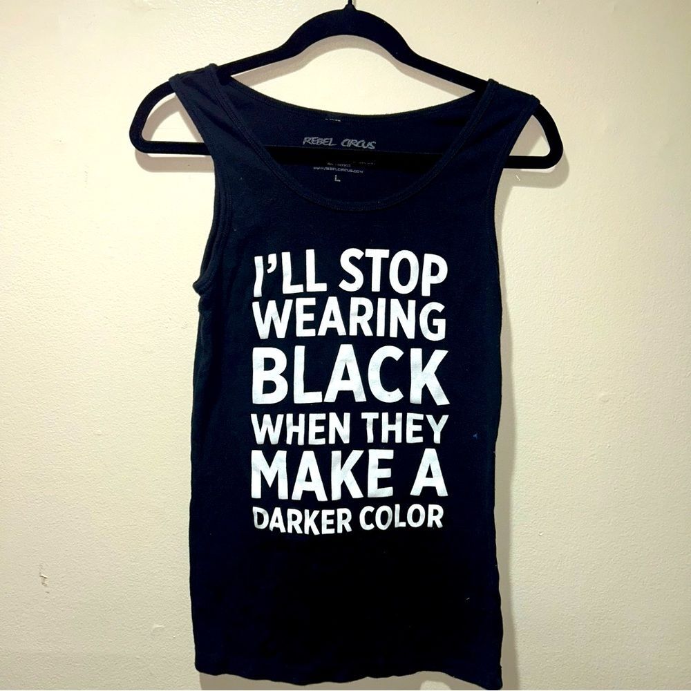 Rebel circus black size Large Graphic Tank Top